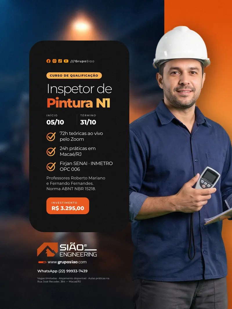 Peça nova da IA no mesmo padrão: Inspetor de Pintura N1, com o inspetor recortado ao lado do painel preto