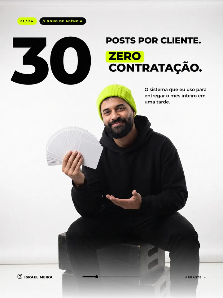 Arte de Israel Meira: 30 posts por cliente