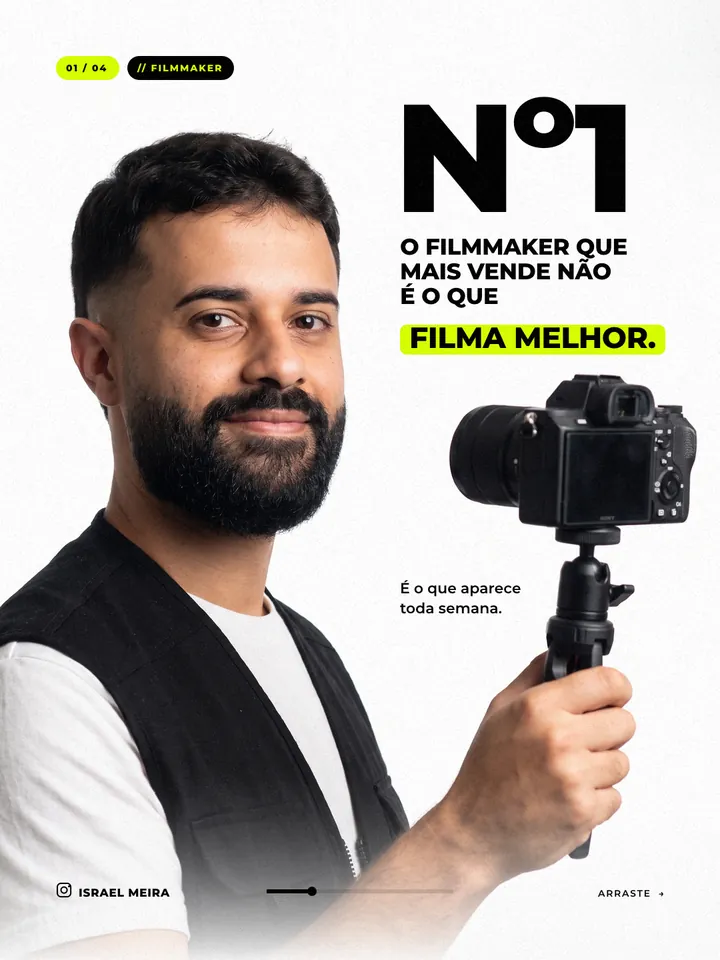 Arte de Israel Meira: O filmmaker que mais vende