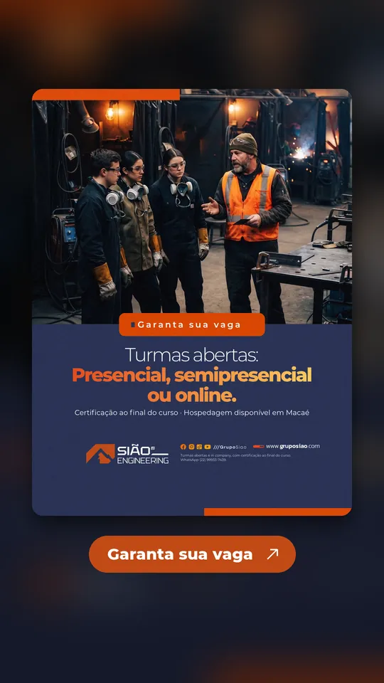 Grupo Sião: Anúncio de turmas abertas, formato do story